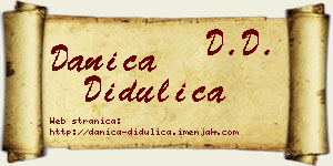 Danica Didulica vizit kartica
